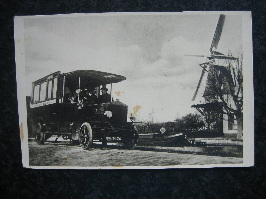 HOORN  Autobus en molen, Ophalen of Verzenden, Voor 1920, Noord-Holland