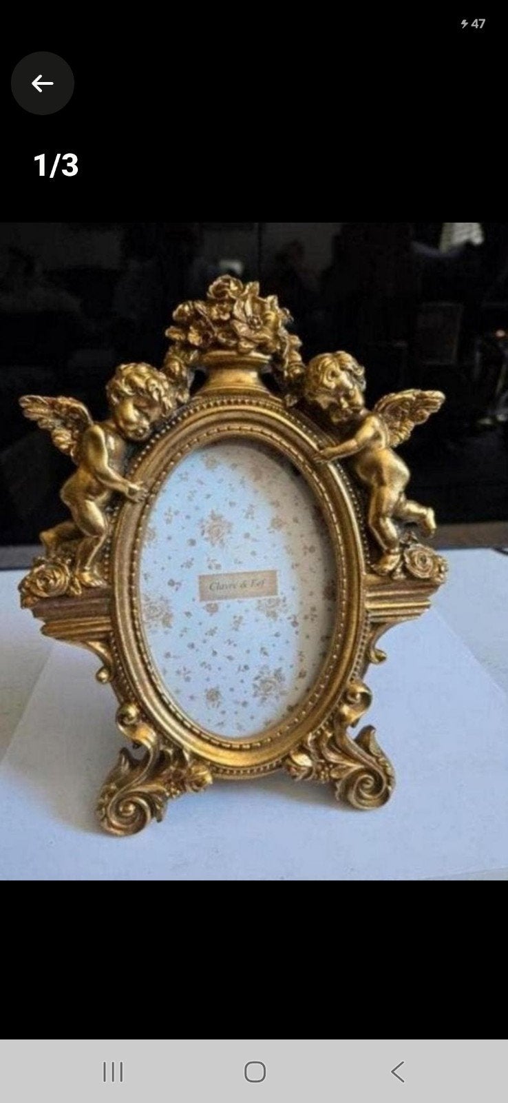 Prachtige gouden fotolijst in barokstijl, Ophalen of Verzenden, Nieuw, Fotolijst