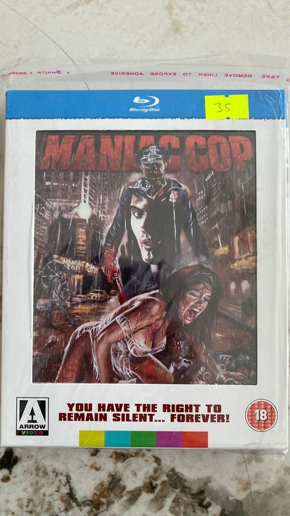 Maniac cop blu ray limited window box arrow, Ophalen of Verzenden, Zo goed als nieuw, Horror
