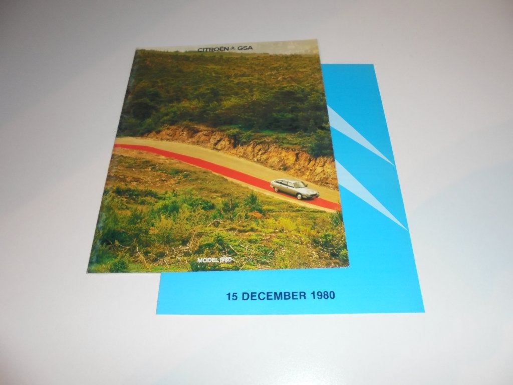 brochure Citroen GSA  1980, Ophalen of Verzenden, Nieuw, Citroën