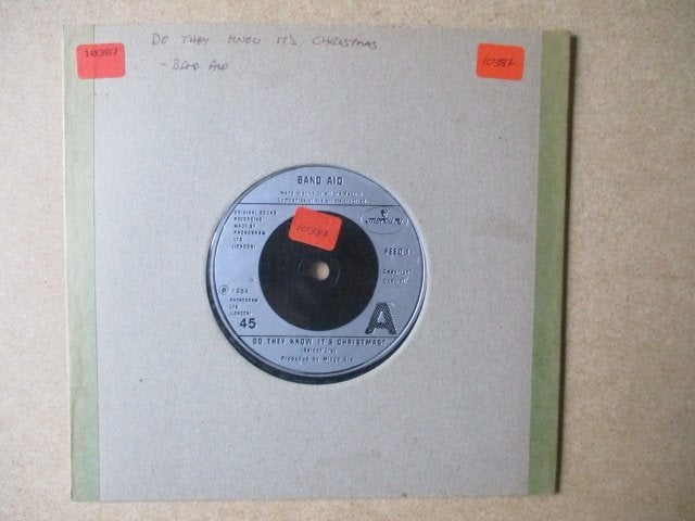 s1188 band aid - do they know its christmas, Cd's en Dvd's, Ophalen, Gebruikt, 7 inch, Overige genres