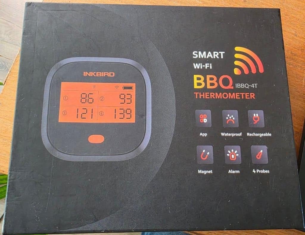 Inkbird IBBQ-4T smart wifi thermometer, Tuin en Terras, Barbecue-accessoires, Ophalen of Verzenden, Zo goed als nieuw, Inkbird