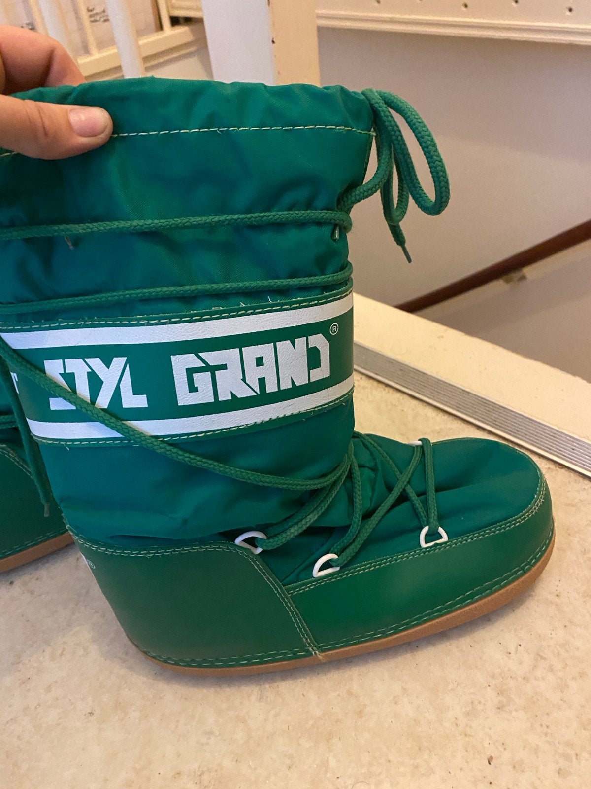 Groene Snowboots - Maat 42/43, Kleding | Dames, Ophalen, Gedragen, Maat 46/48 (XL) of groter, Overige typen