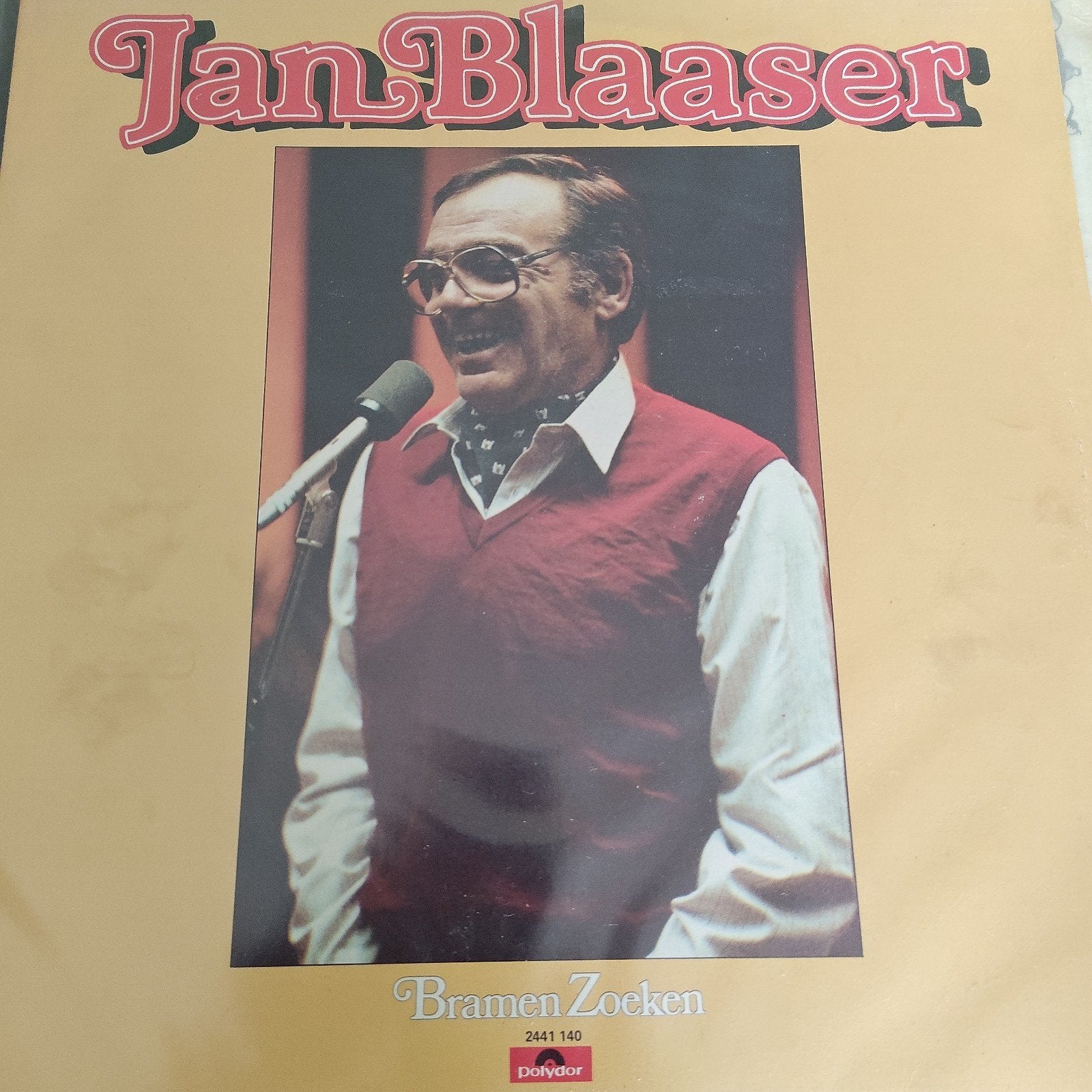 Jan Blaaser - Bramen Zoeken (LP, Polydor), Cd's en Dvd's, Vinyl | Nederlandstalig, Gebruikt, Overige genres, Ophalen of Verzenden
