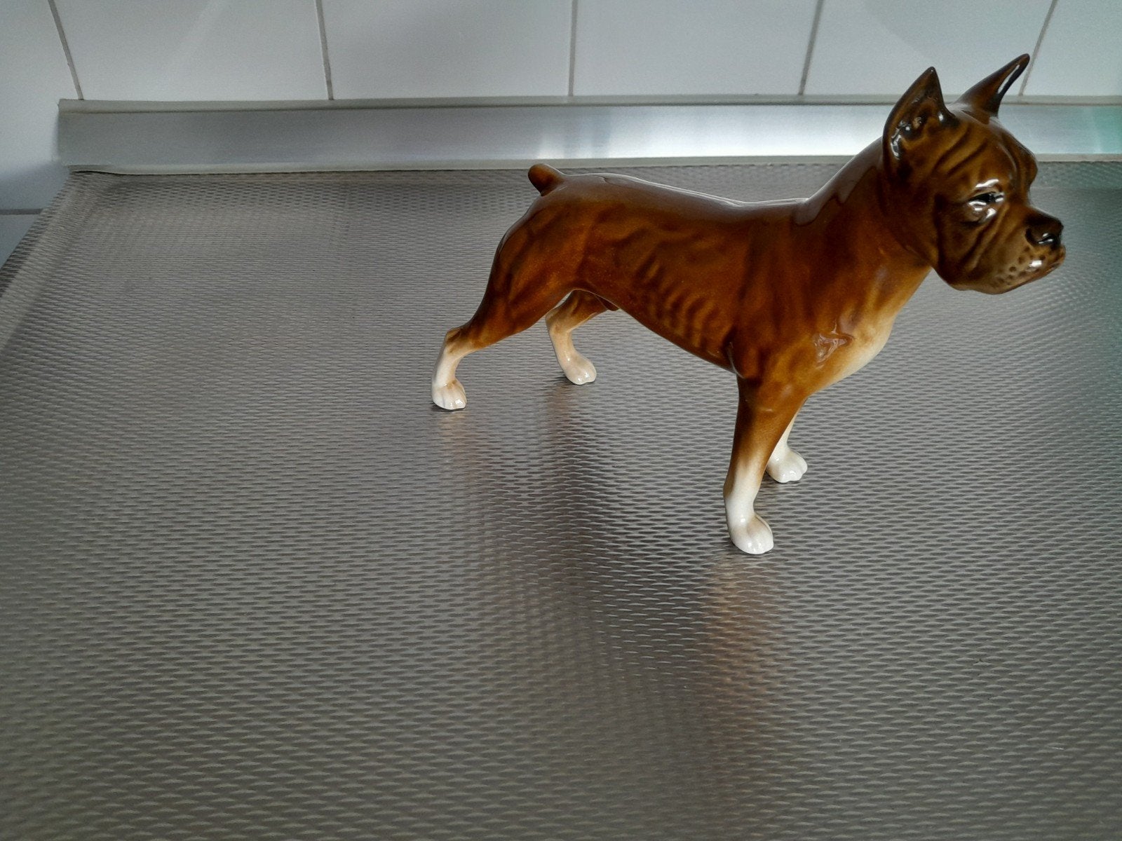 Beeld van een boxer, Ophalen, Zo goed als nieuw, Hond of Kat, Beeldje of Figuurtje