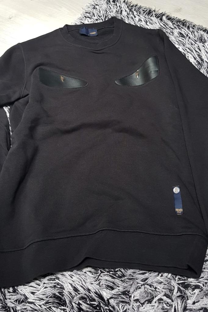 Fendi sweater bug bags orig zwart mt S zgan, Zwart, Ophalen of Verzenden, Zo goed als nieuw, Fendi