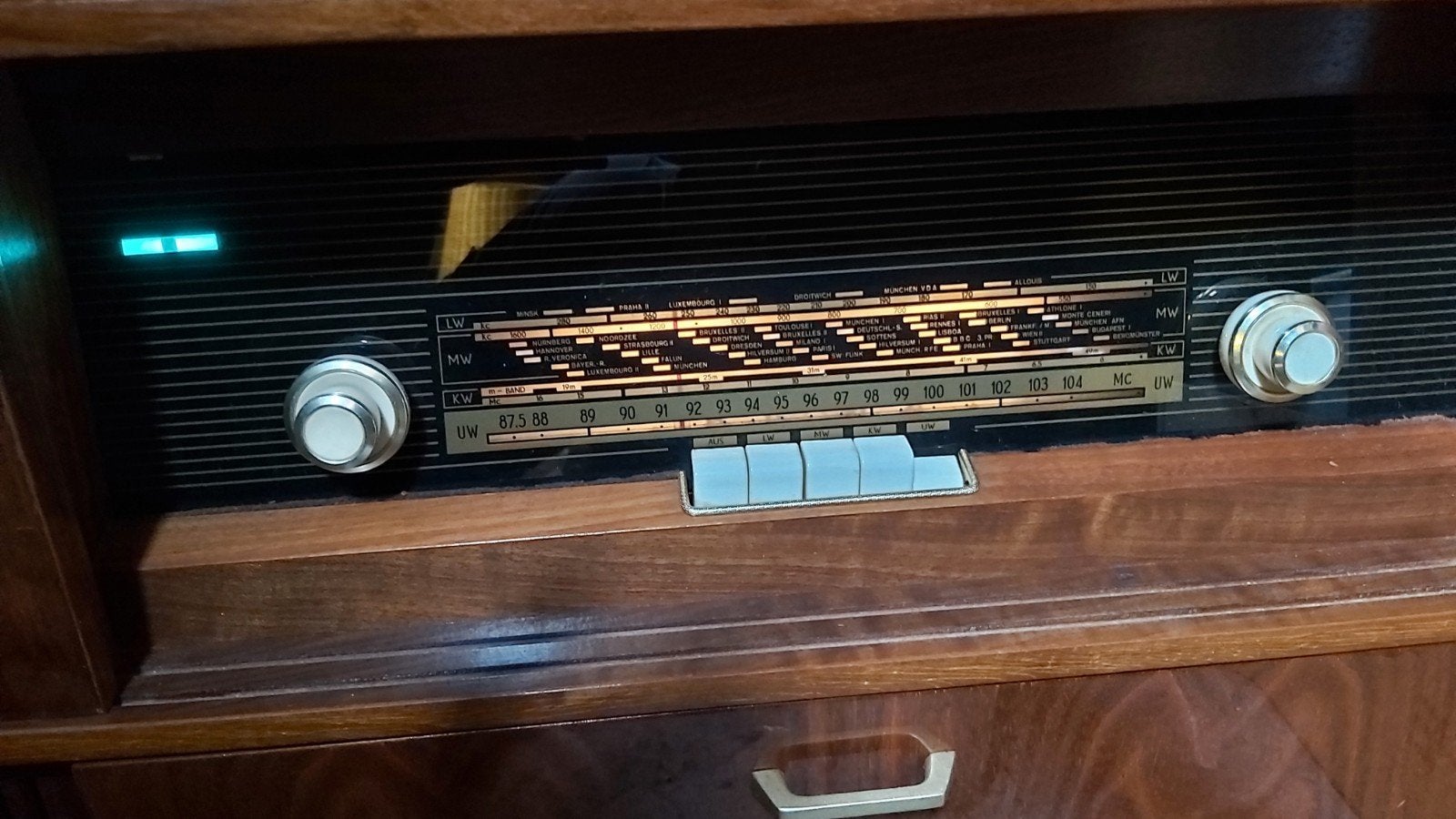 Vintage Radio Meubel met Platenspeler - Jaren '60, Ophalen, Gebruikt, Platenspeler, Overige merken