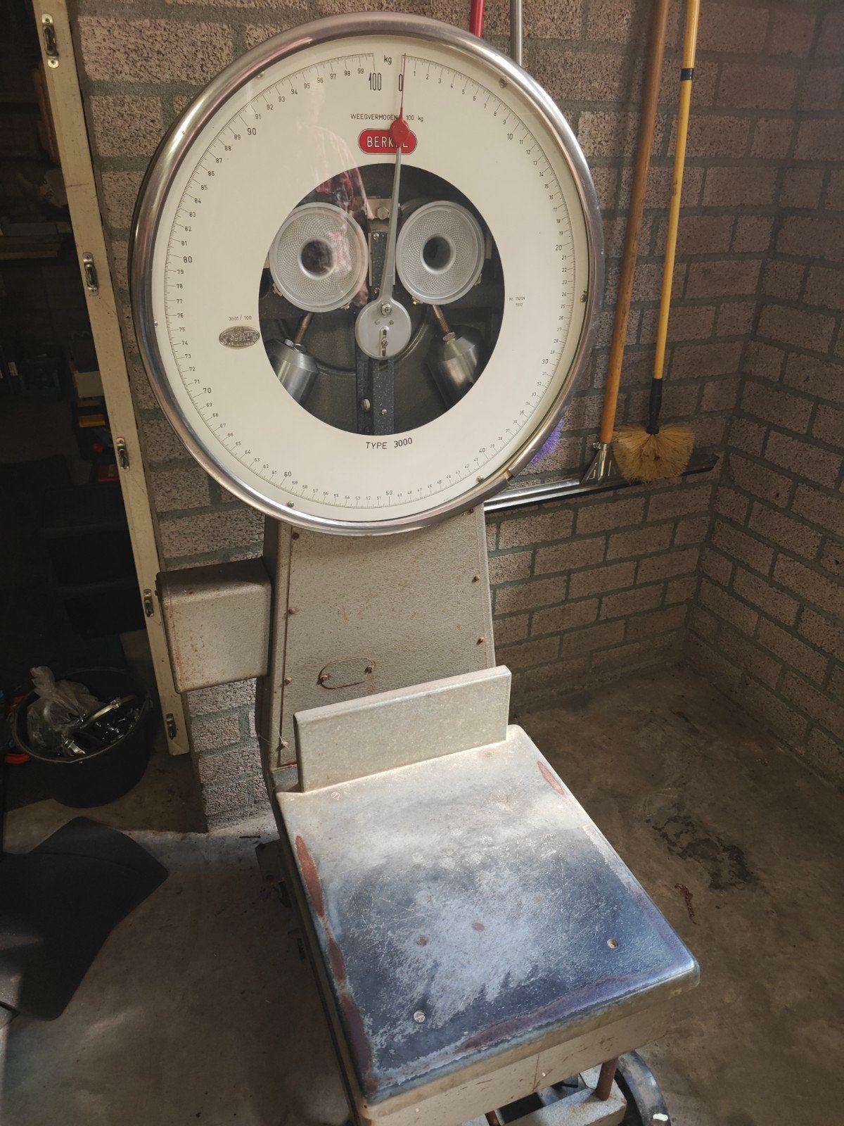 Berkel groenteweegschaal - werkt perfect, Ophalen, Gebruikt, Vloerweegschaal, 50 tot 100 kg