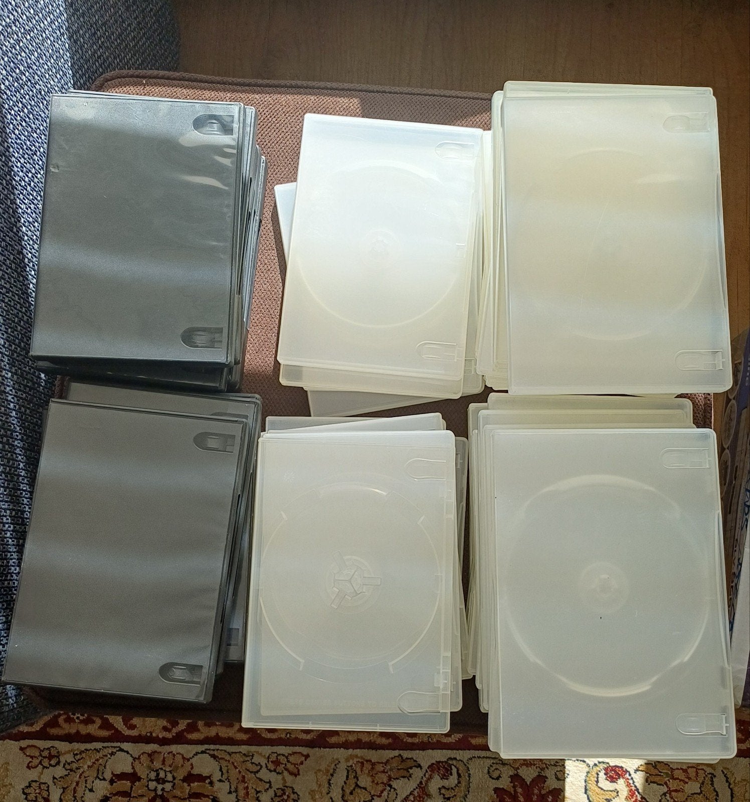 Lege DVD Hoesjes Zwart/Transparant, Cd's en Dvd's, Alle leeftijden, Ophalen of Verzenden, Zo goed als nieuw, Inclusief doosje