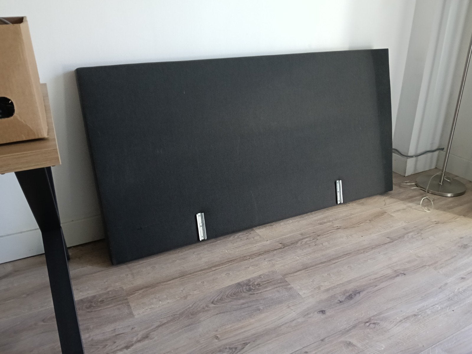 Bedbodem en hoofdbord boxspring antraciet 160x200, Huis en Inrichting, Ophalen, Gebruikt, Eenpersoons, Bedbodem