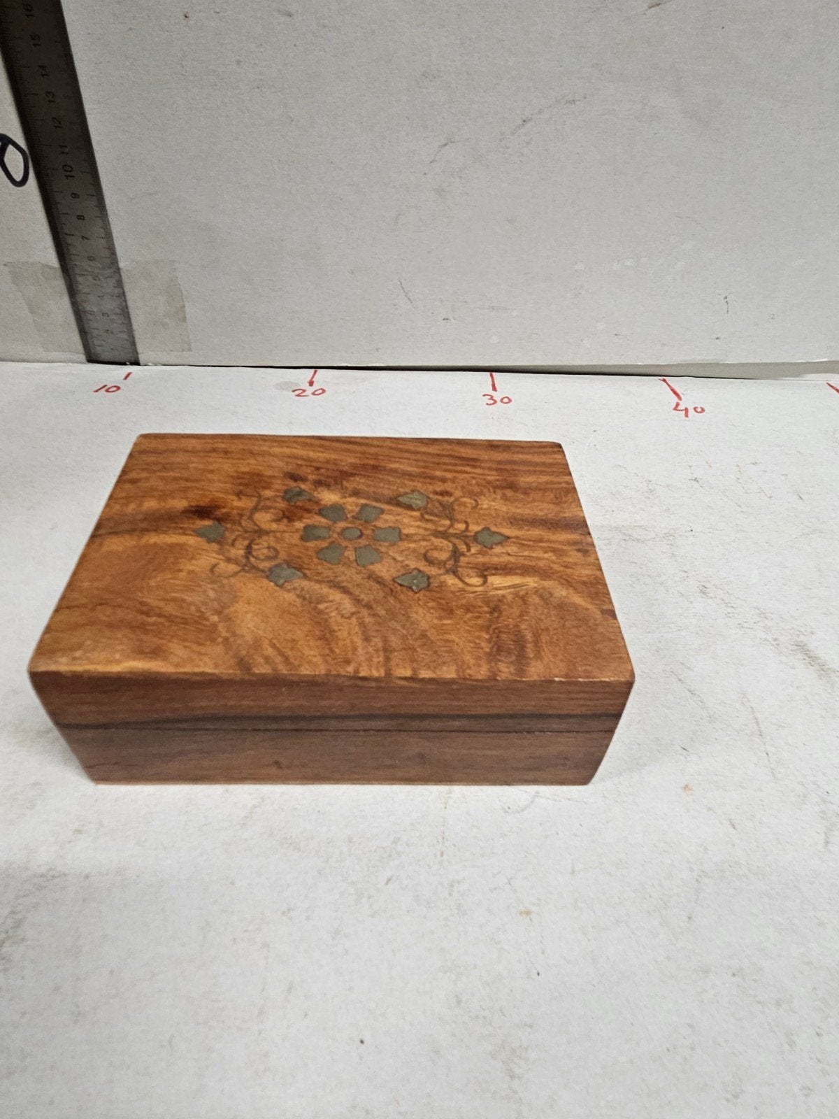 Vintage Houten Sieradendoosje, Antiek en Kunst, Ophalen of Verzenden