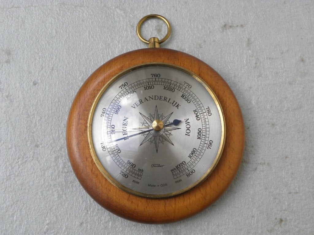 Barometer Fischer GDR, Ophalen of Verzenden, Gebruikt