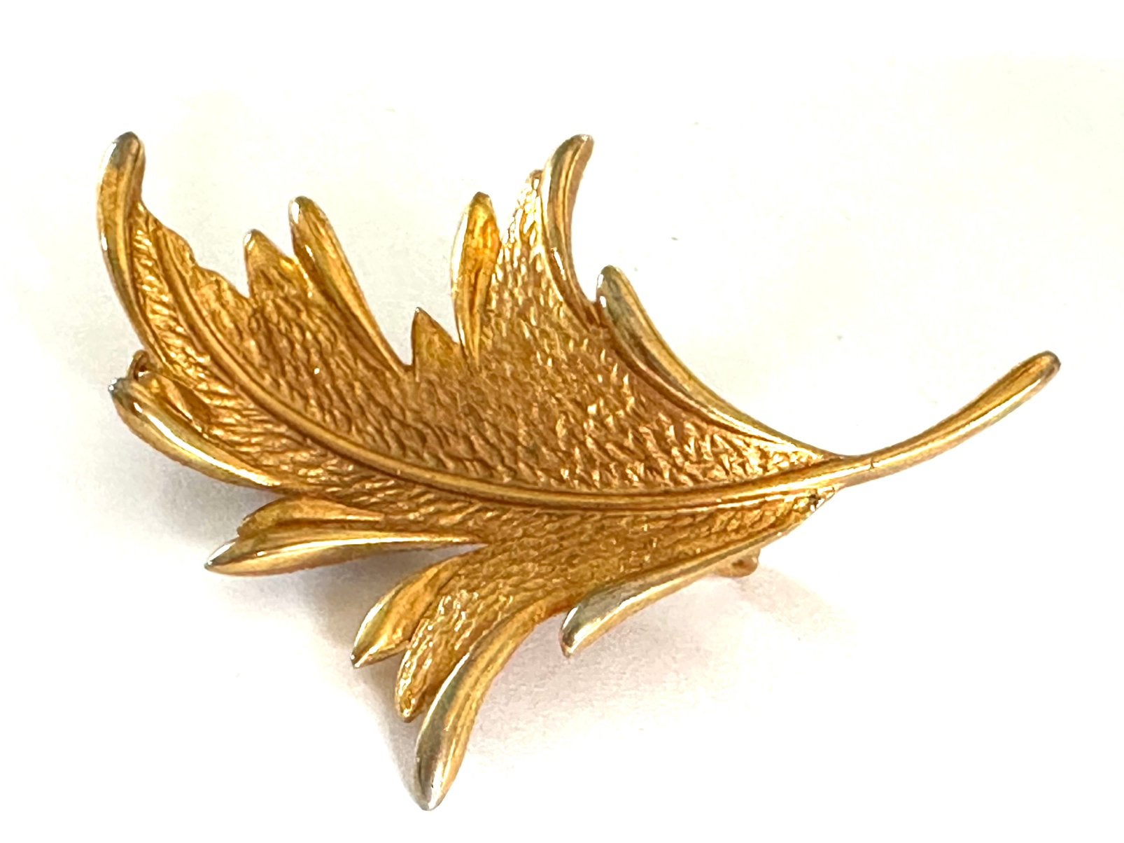Vintage vergulde broche P&M Paris, Overige materialen, 4 tot 7 cm, Gebruikt, Verzenden