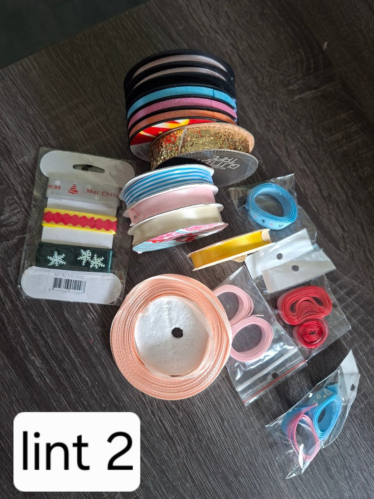 Diverse linten: nieuw en gebruikt, Textiel, Nieuw, Meerkleurig, Ophalen of Verzenden