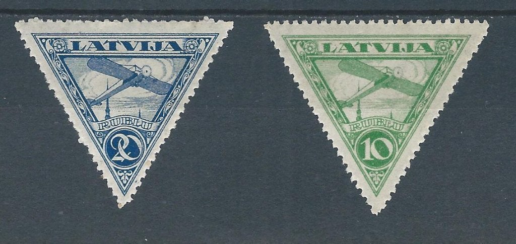 C687 - Baltische staten – Letland – MiNr 75-76A (ongebruikt), Ophalen of Verzenden, Overige landen, Postfris
