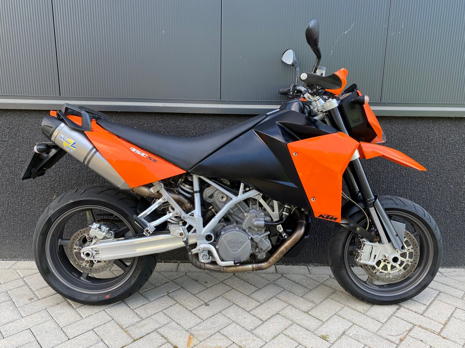 KTM 950 SM (bj 2006) Leo Vince, 2 cilinders, Sportuitlaat, 950 cc, Motorrijbewijs A
