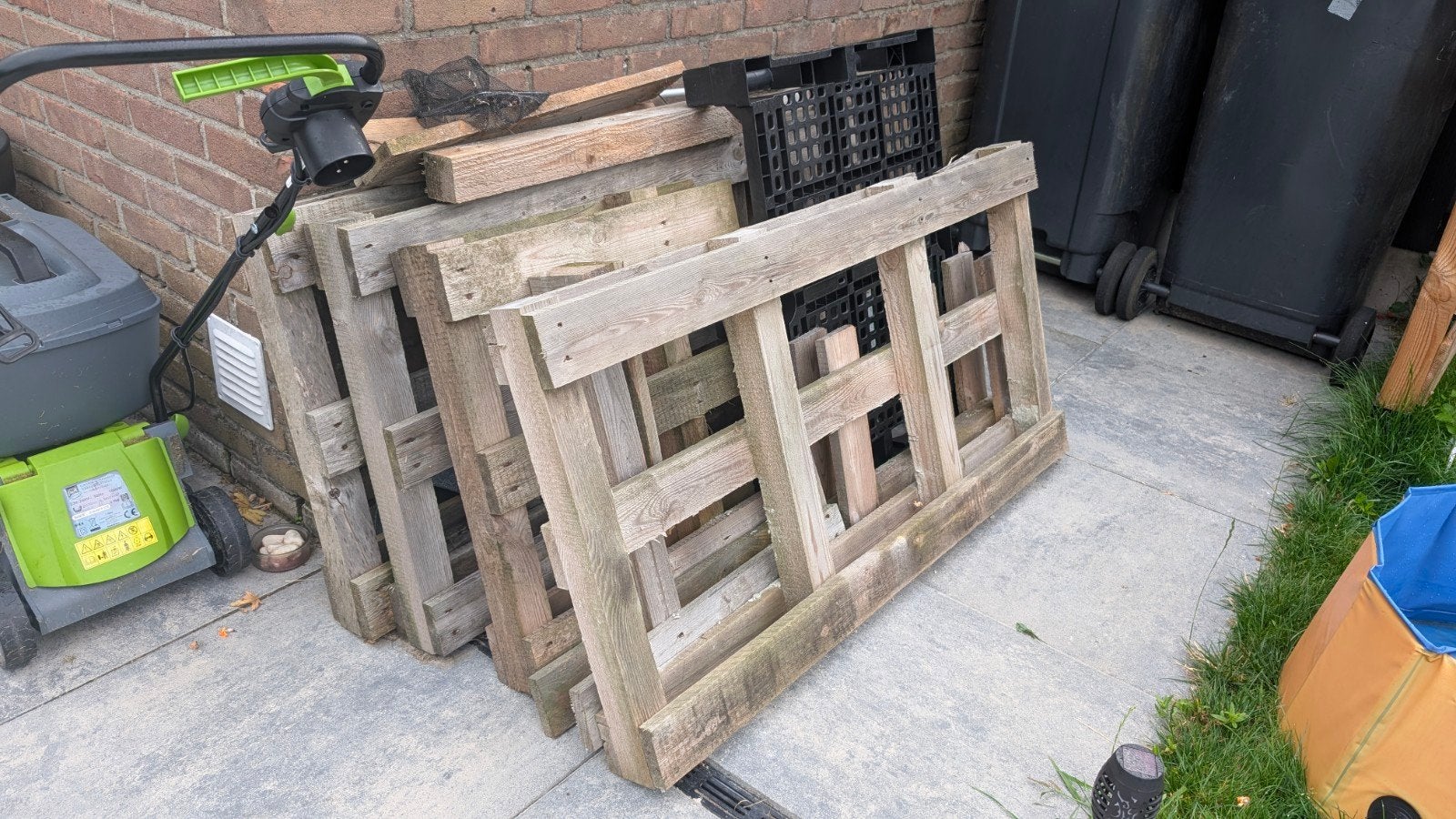pallet voor brandhout, Minder dan 3 m³, Ophalen