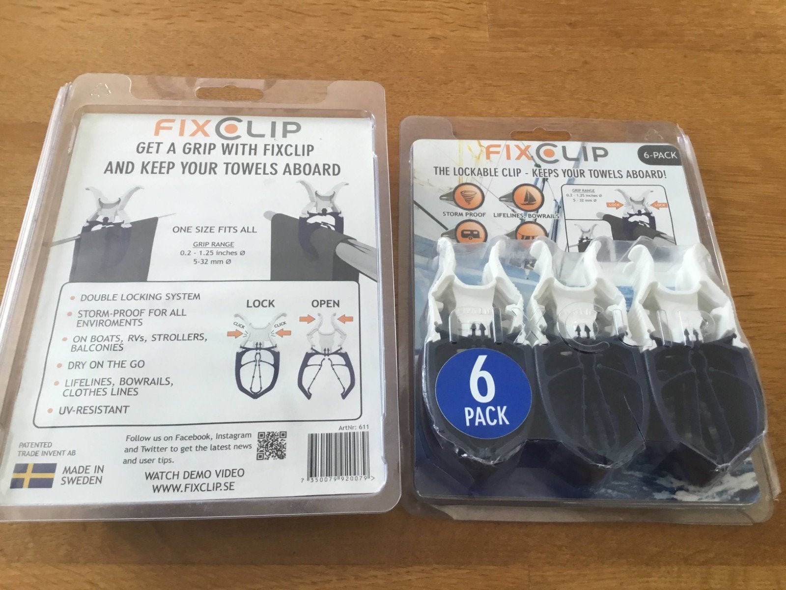 Fix Clip Wasknijpers - voor caravan / boot, Ophalen of Verzenden