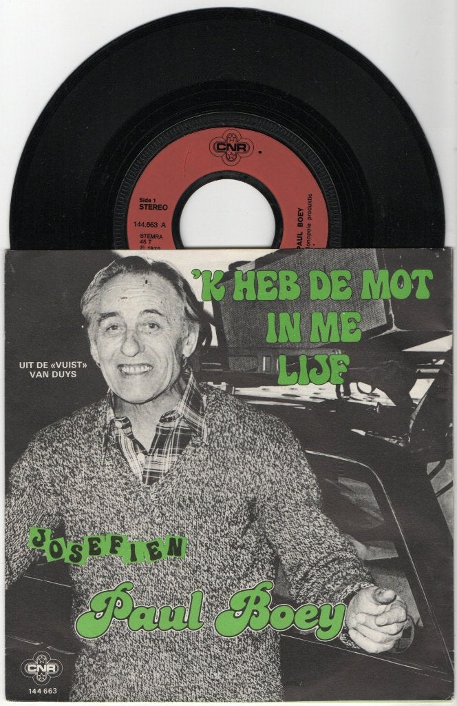Paul Boey – 'k Heb De Mot In Me Lijf, Ophalen of Verzenden, Zo goed als nieuw, 7 inch, Levenslied of Smartlap