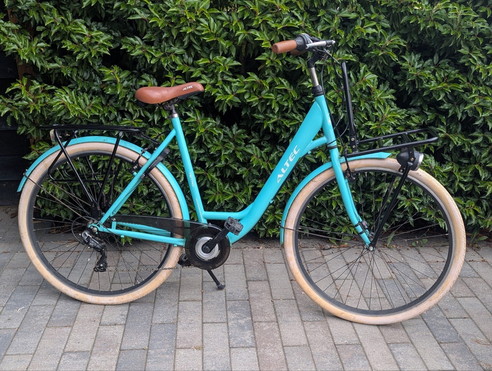 Altec Transportfiets Dames - Turquoise met Versnellingen, Gebruikt, Velgrem, Versnellingen, 50 tot 53 cm
