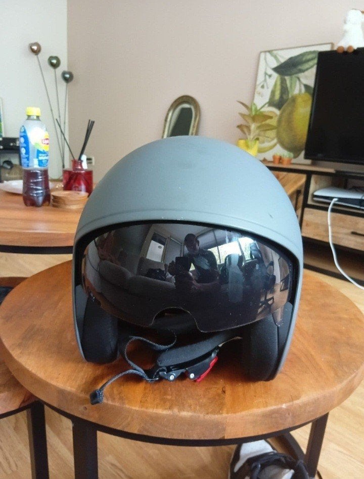 TOF scooterhelm (Maat L 59-60cm), Ophalen of Verzenden, Zo goed als nieuw, TOF