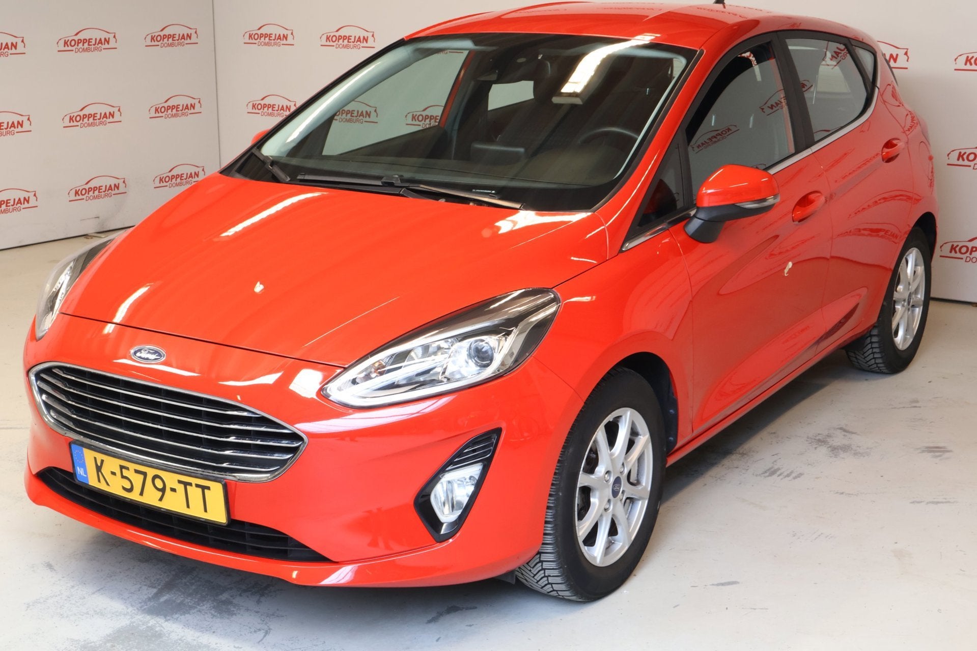 Ford Fiesta 1.0 EcoBoost Titanium NL auto, Trekhaak, Appconn, Stof, Gebruikt, 1064 kg, Automatische klimaatregeling