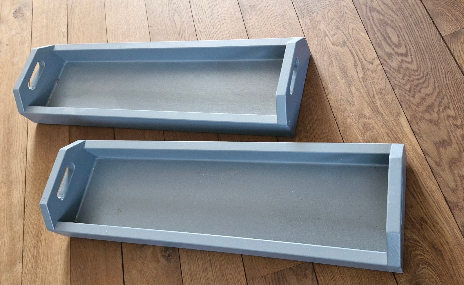 Tapas planken/ bakken (Twee stuks,  Antraciet/ grijs), Ophalen of Verzenden