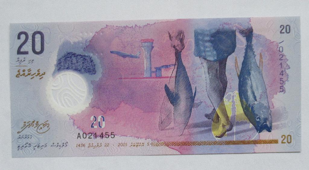 Malediven 20 Rufiyaa 2015, Verzenden