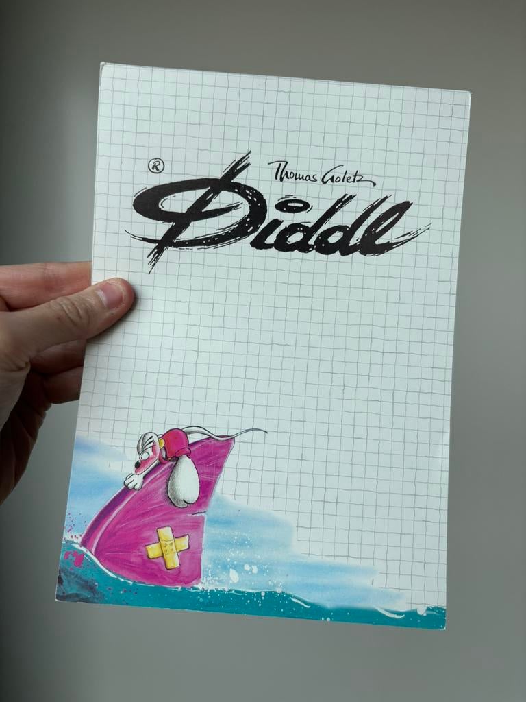 Diddl A5 blok nummer 118 zeldzaam, Verzamelen, Diddl, Ophalen of Verzenden, Zo goed als nieuw, Papier, Kaart of Schrift