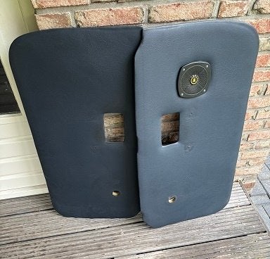 2 Deurpanelen MGB, navy blue., Ophalen of Verzenden, Gebruikt, MG