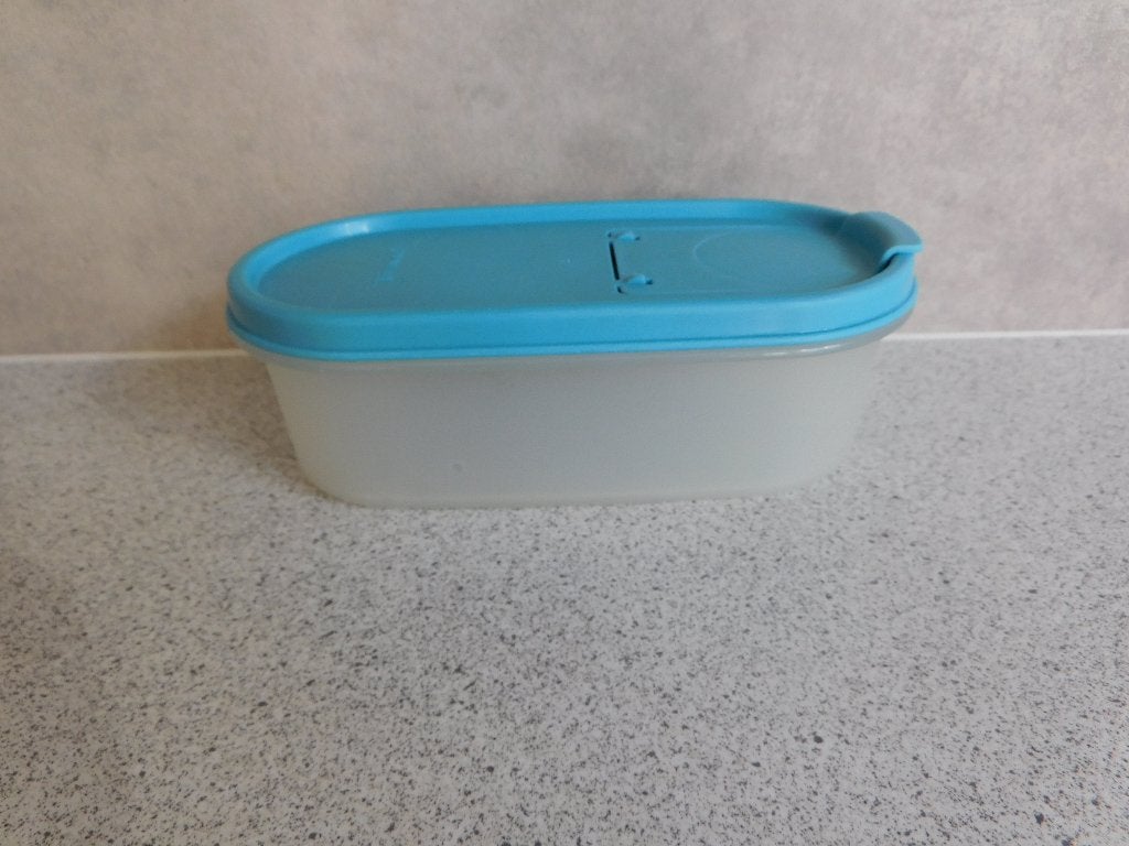 Tupperware Ruimtespaarder 0,5 Ltr. Blauw, Blauw, 500 ml, Overige typen, Ophalen of Verzenden