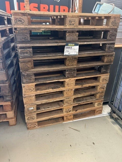 + 5 GRATISC EPAL - Euro pallets 20 +5 stuks A-keus 80 x 120, Ophalen, Zo goed als nieuw, 50 mm of meer, Pallet