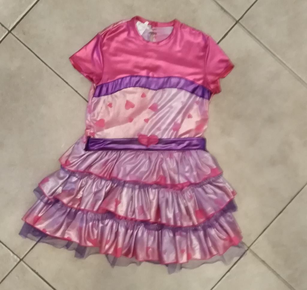 Super leuke carnavals verkleed jurkjes met hartjes maat 152., Ophalen of Verzenden, Zo goed als nieuw, 146 t/m 152, Meisje