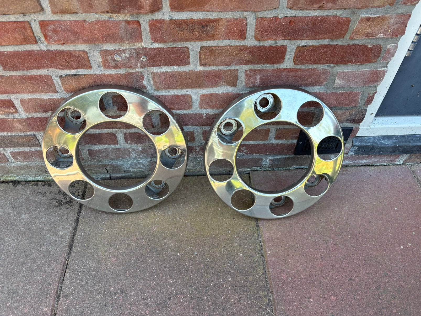 Te koop set rvs wielringen 8gaats, Ophalen of Verzenden, Overige merken