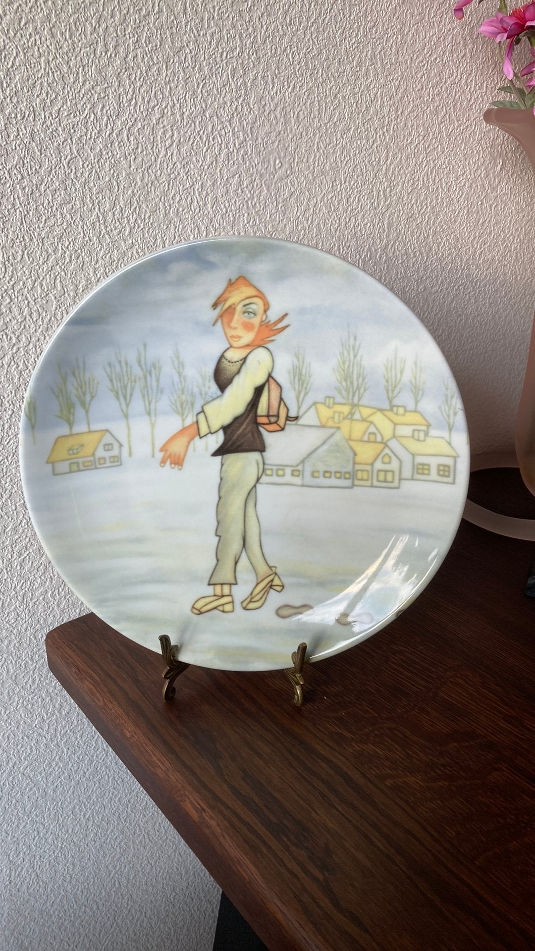 Sierbord Kunst op tafel: Dutch girl in the snow - Shibab, Ophalen of Verzenden