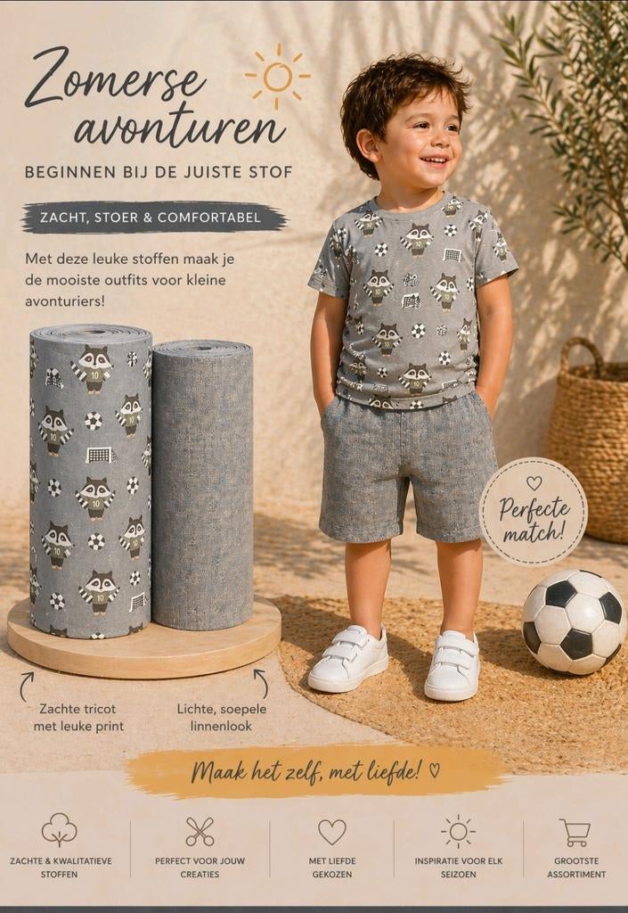 Tricot + ft mix combinatie, Hobby en Vrije tijd, Stoffen en Lappen, 120 cm of meer, Nieuw, Ophalen of Verzenden, Katoen