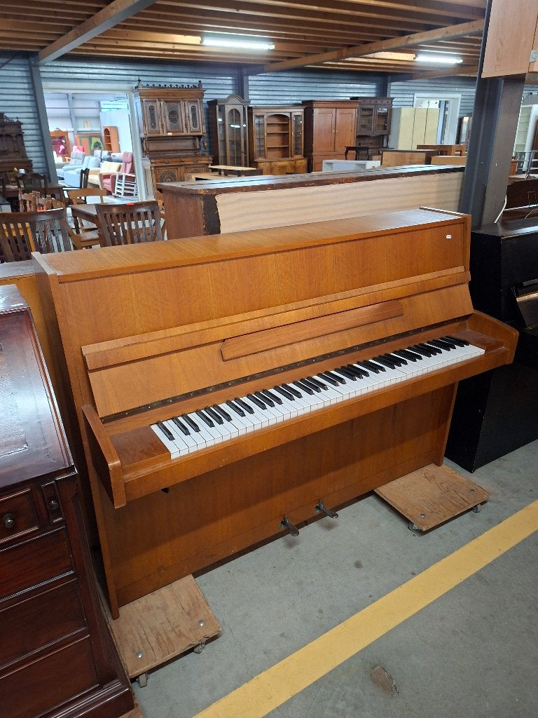 Klassieke houten piano, Ophalen, Gebruikt, Bruin, Piano