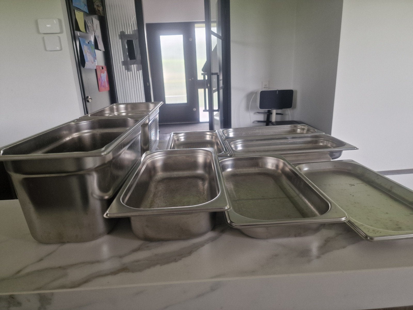Miele Steamer Pannen - Roestvrijstalen Gastronorm Bakken, Ophalen of Verzenden, Gebruikt, Rvs, Overige typen