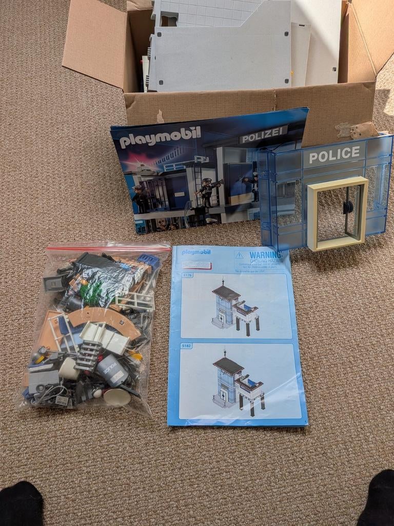 Playmobil Politiebureau 5176 - Complete Set met Handleiding, Kinderen en Baby's, Speelgoed | Playmobil, Ophalen of Verzenden, Gebruikt
