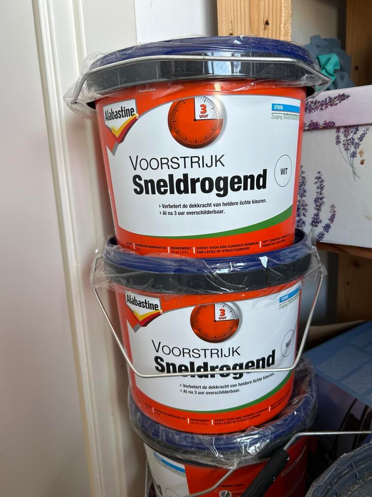 4x Alabastine Voorstrijk Sneldrogend - Nieuw, Ophalen, Nieuw, Overige typen
