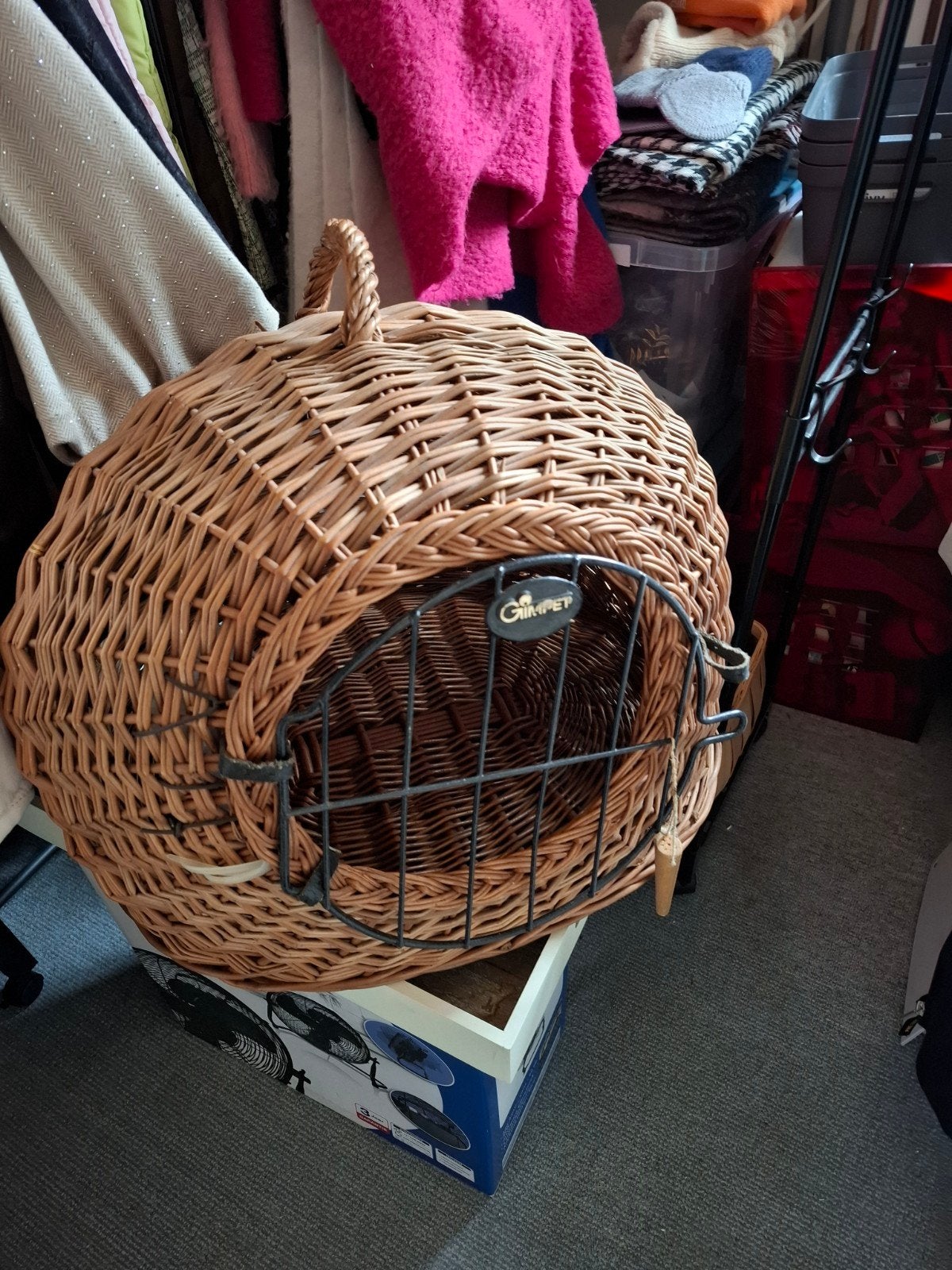 Reismand voor kat of kleine hond of ander kleine huisdier, Ophalen, Zo goed als nieuw, Riet