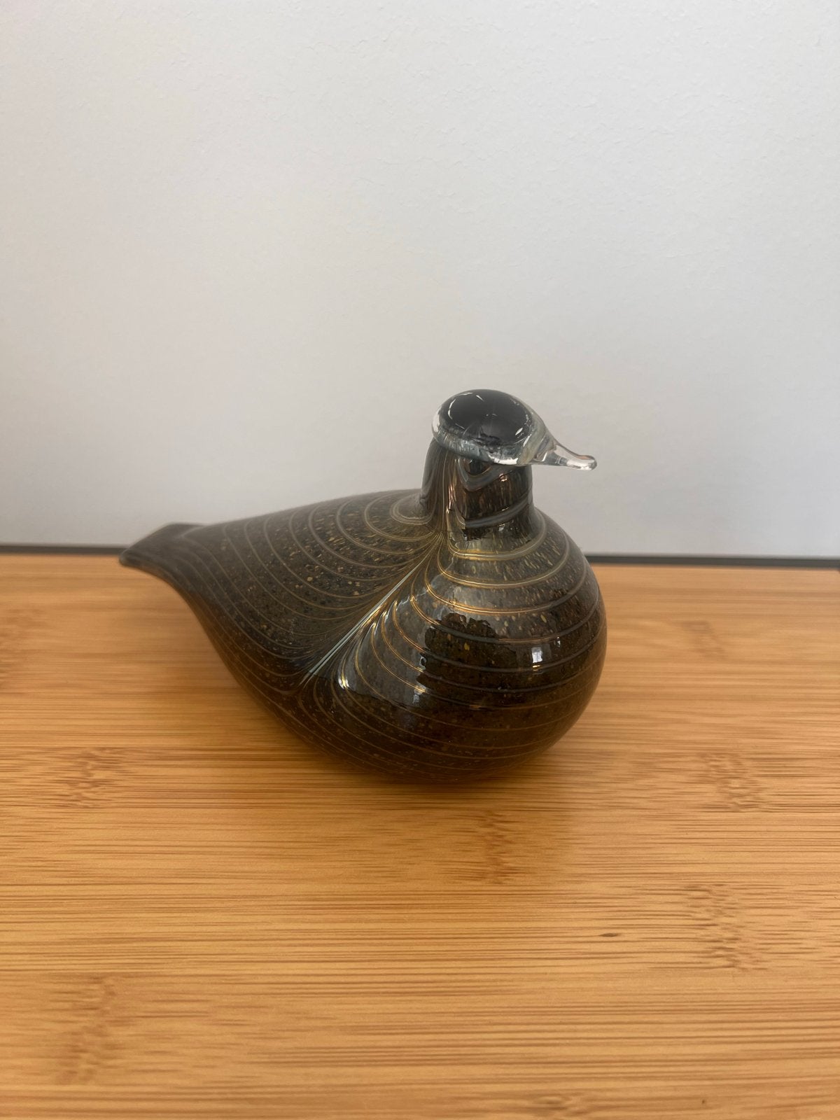 Oiva Toikka Nuutajärvi Glazen Vogel 'Putter' gesigneerd, Antiek en Kunst, Ophalen of Verzenden