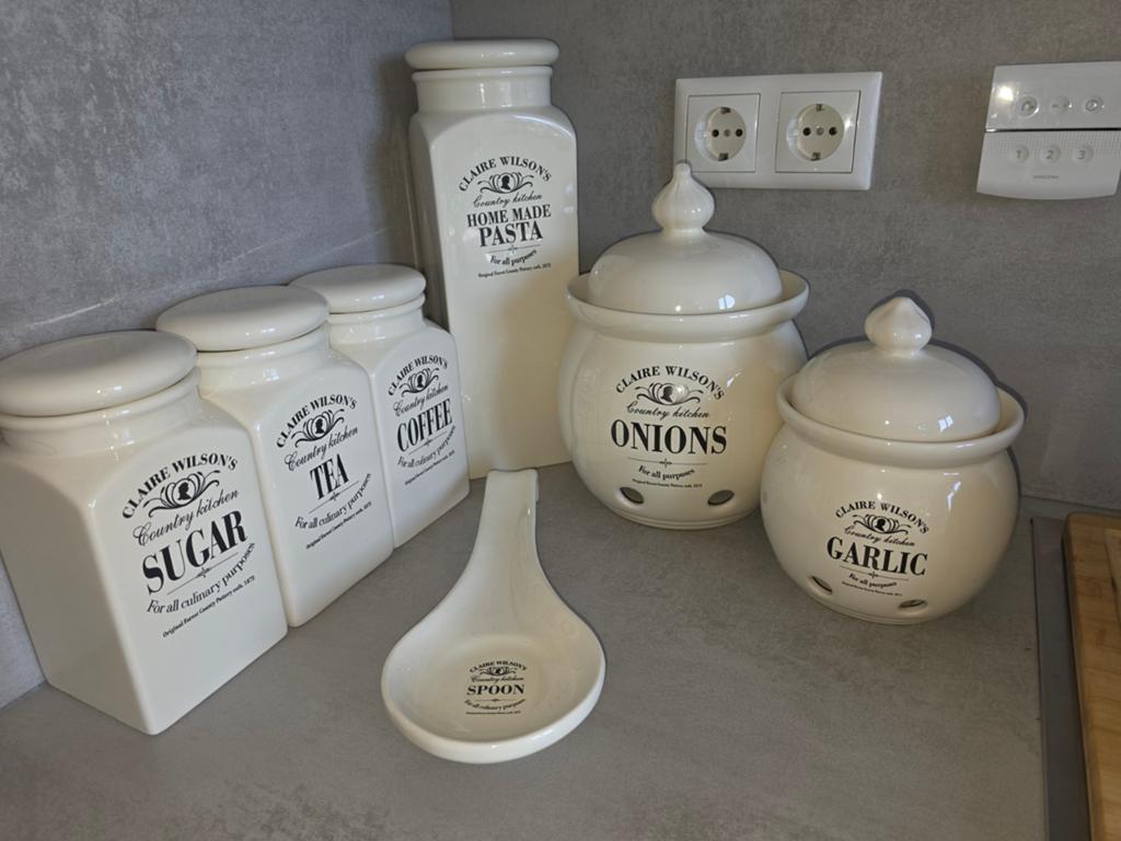 Claire Wilson's Keuken Voorraadpotten Set, Ophalen, Gebruikt, Voorraadpot, Steen/keramiek