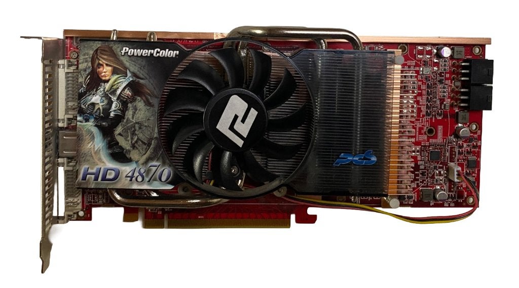 Powercolor PCS+ ATI Radeon HD4870 512MB GDDR5 + doos [Retro], Computers en Software, Gebruikt, Ophalen of Verzenden, GDDR5, DVI