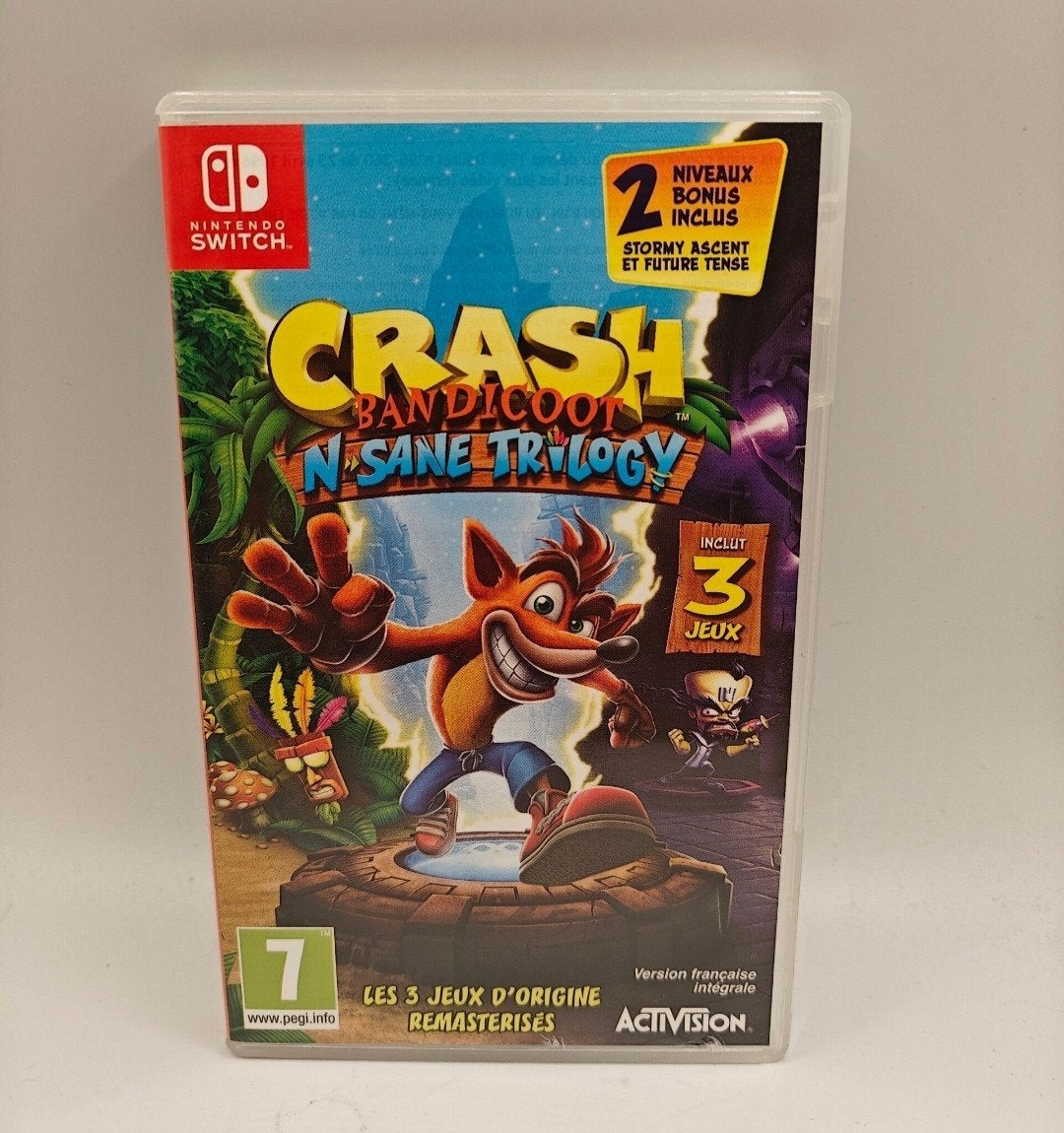 Crash bandicoot insane trilogy Nintendo switch, Spelcomputers en Games, Games | Nintendo Switch, Zo goed als nieuw, 1 speler, Vanaf 3 jaar