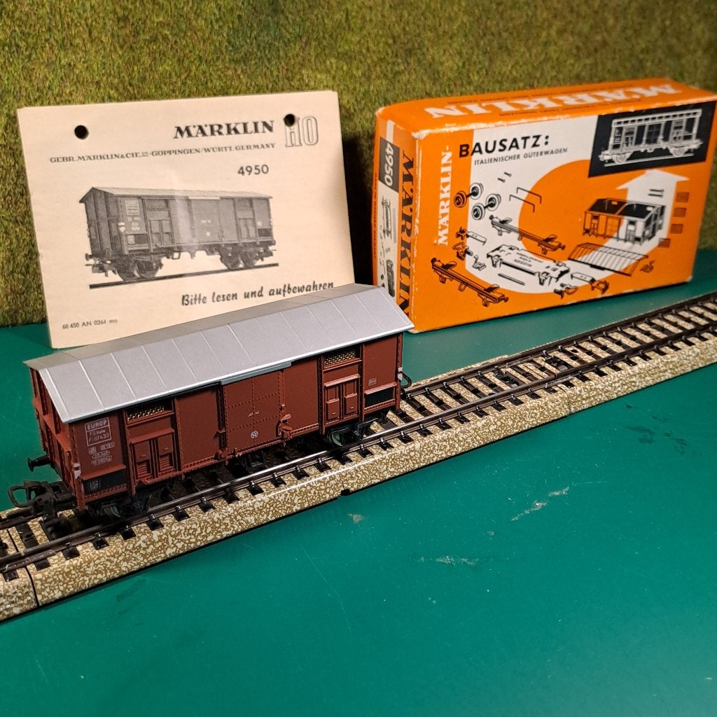 Marklin 3950 Italiaanse goederen wagon (nieuwstaat), Wisselstroom, Gebruikt, Wagon, Ophalen of Verzenden