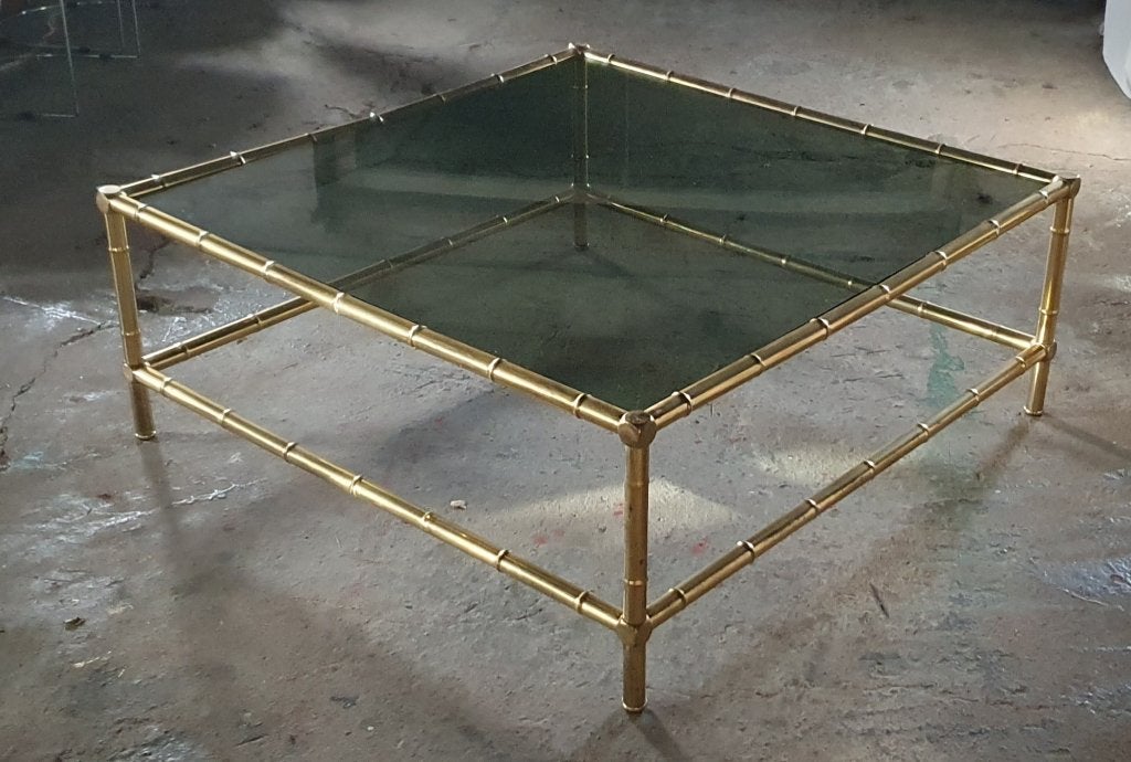 vintage salontafel faux bamboo, Ophalen