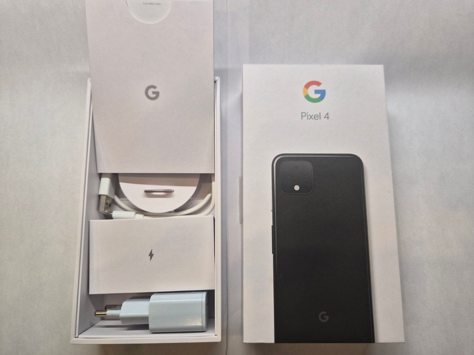 Originele Doos voor Google Pixel 4 Boekjes Lader USB Kabel, Overige modellen, Geen camera, Ophalen of Verzenden, Zo goed als nieuw