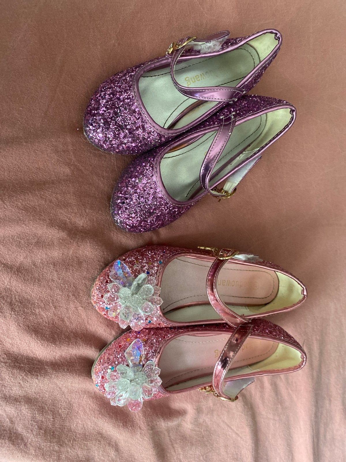 Glitter prinsessenhakjes maat 29 & 31, Kinderen en Baby's, Ophalen, Gebruikt, Meisje, Schoenen