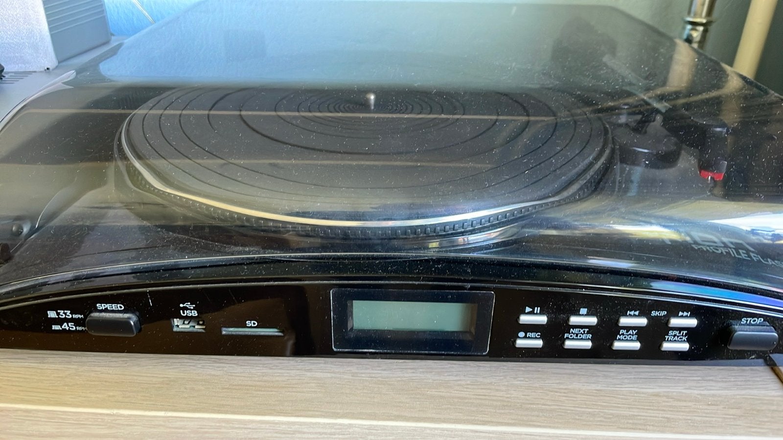 Ion Profile Flash Platenspeler met USB en SD-kaart, Gebruikt, USB-aansluiting, Platenspeler, Ophalen